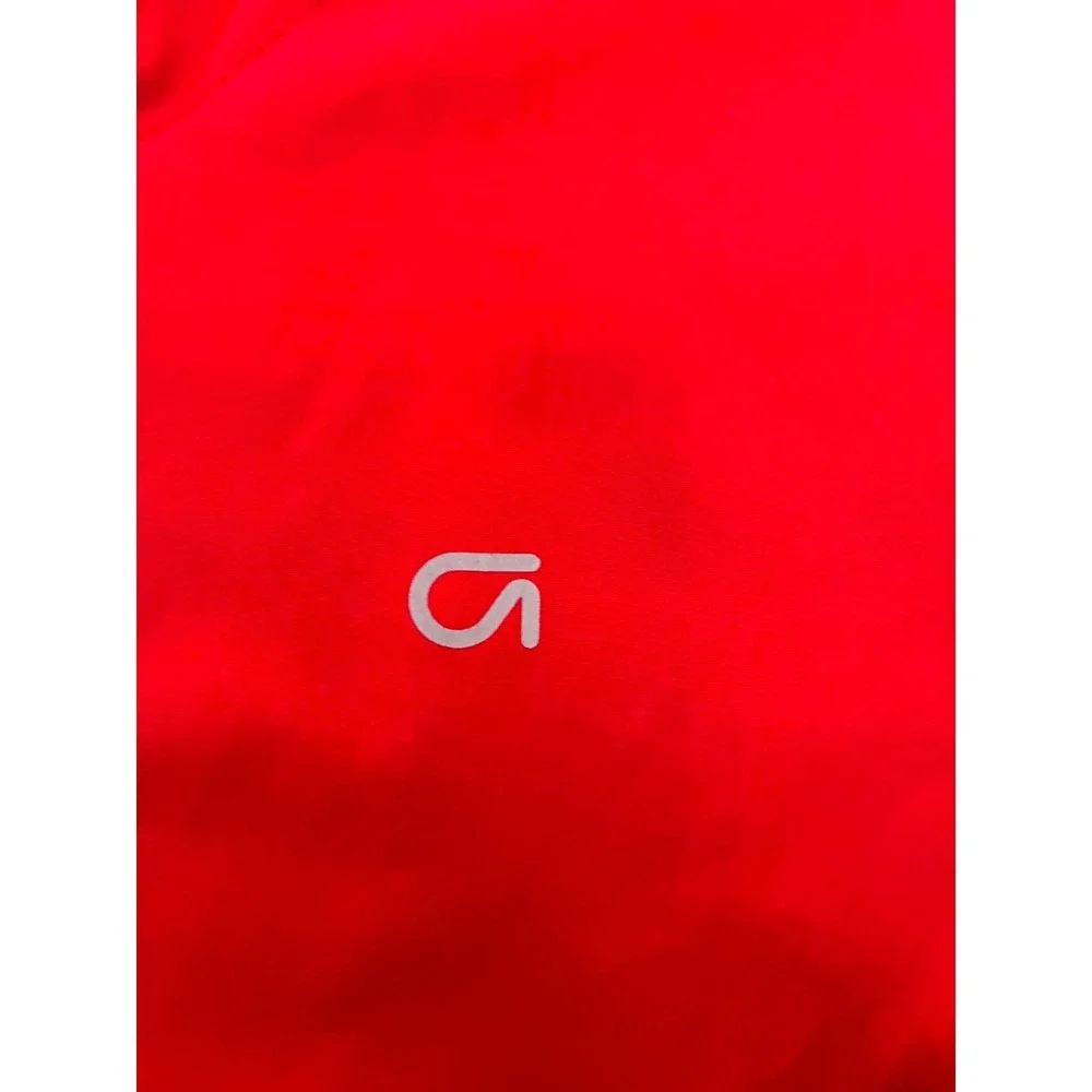 Gap Kids Boys M 8-9 Red Gray Hooded Windbreaker Jacket Full Zip Lightweight
